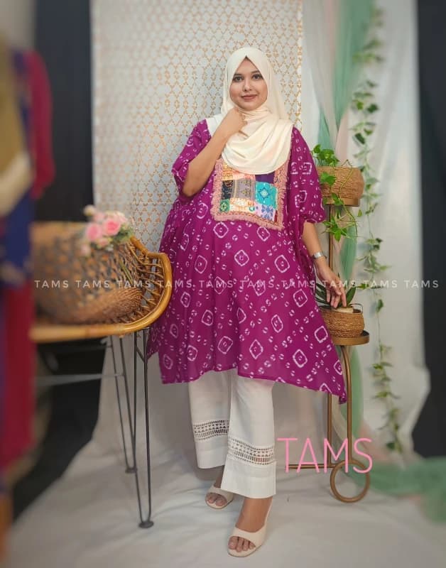 Blissful Colors BF Kaftan Majenta
