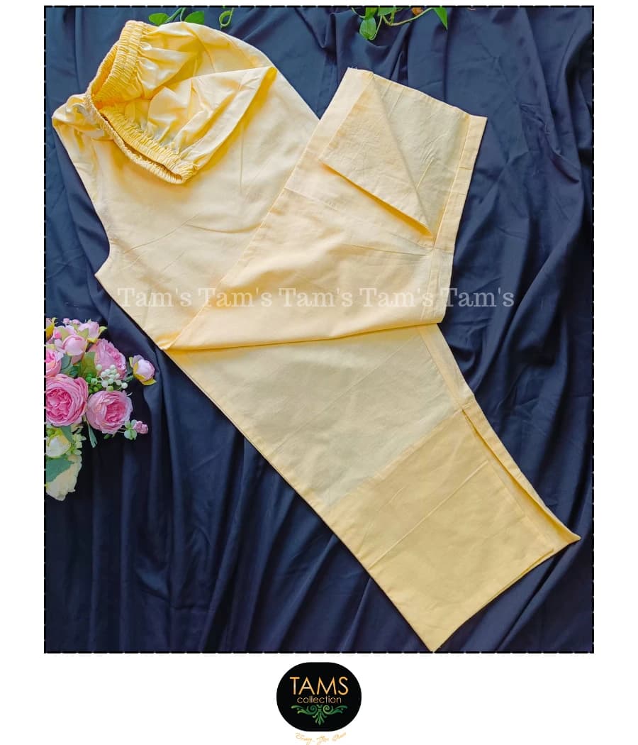 Cream Divider Pant