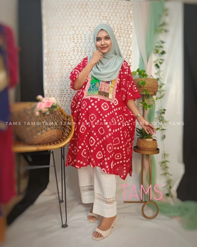 Blissful Colors BF Kaftan Red