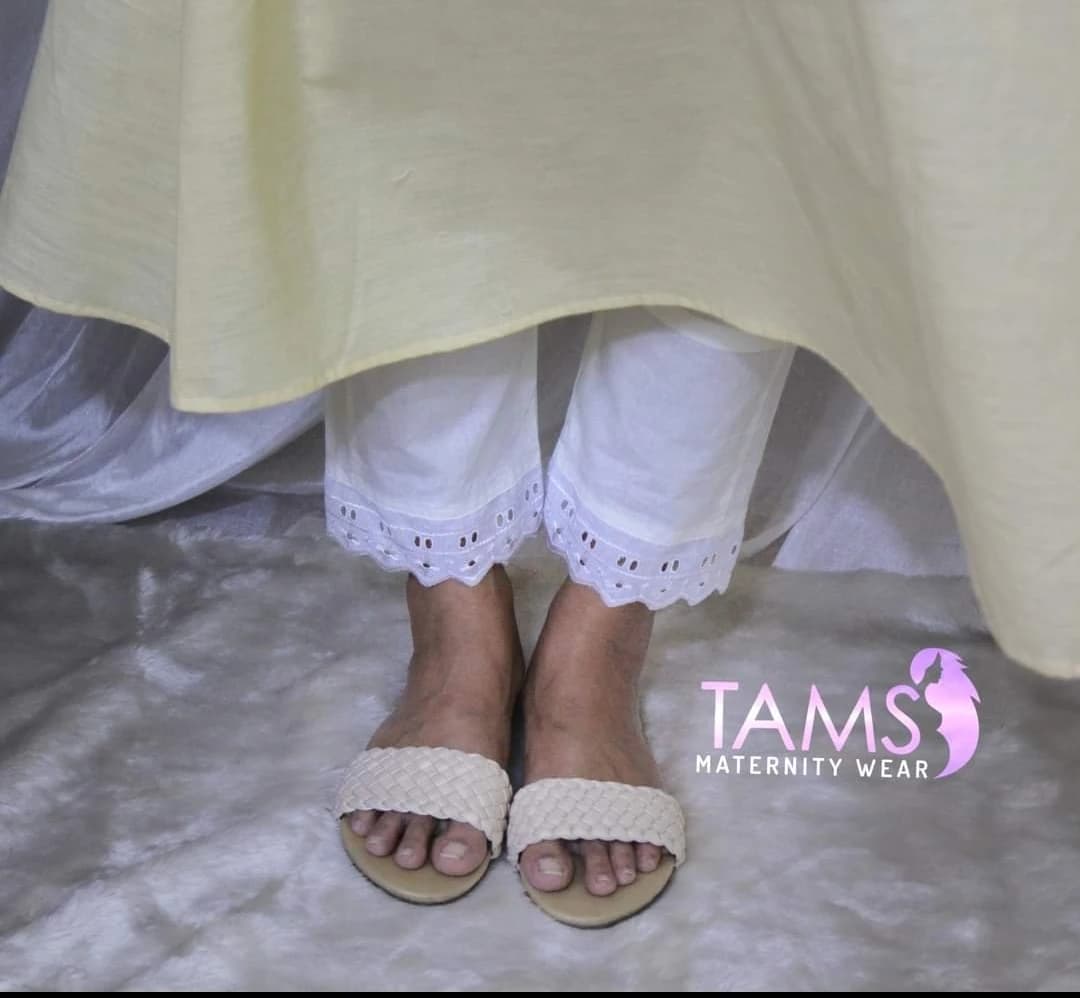 White maternity cigarette pant 2