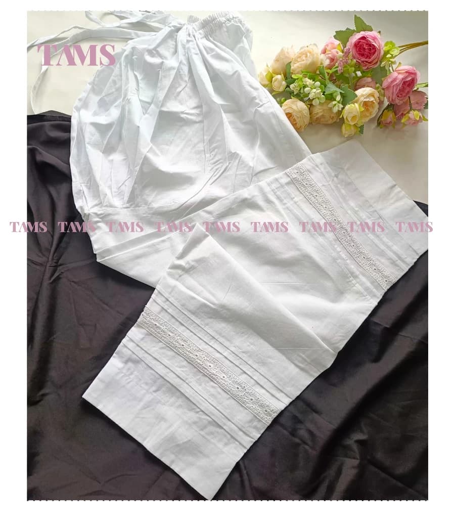 White C6 Maternity Pant