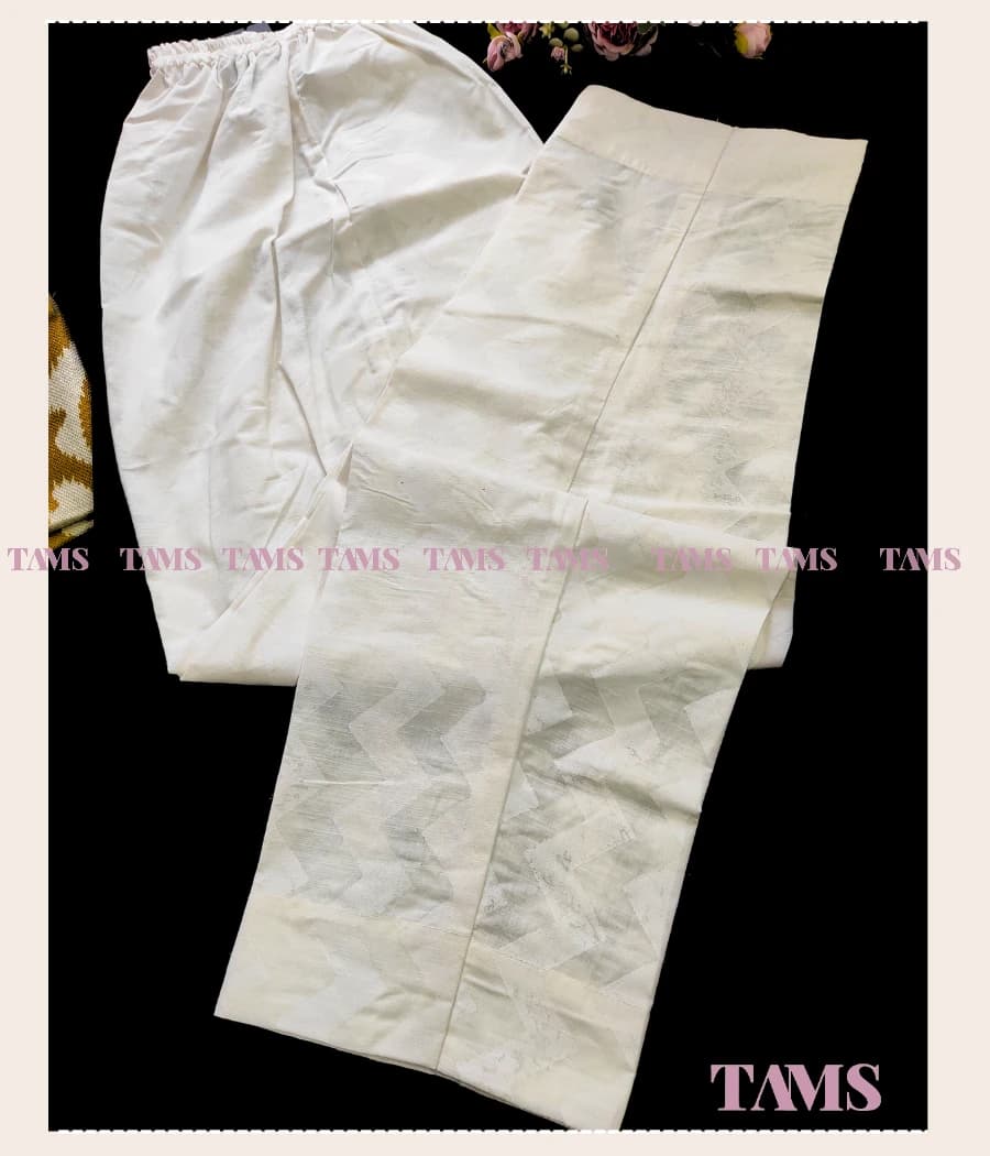 White Waves Regular Pant