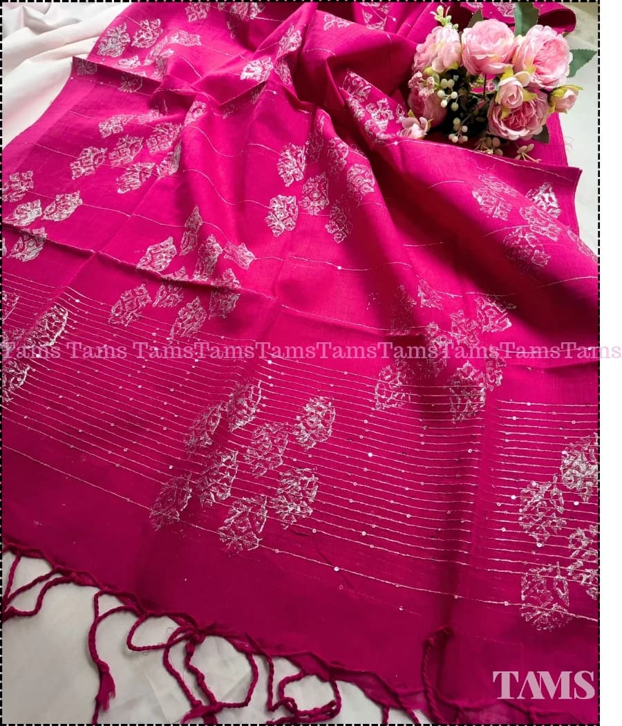 Zamdani Hot Pink Orna